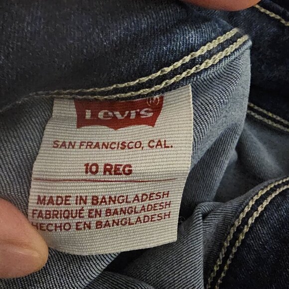 Levis Girls 10R Denim in Bristol Skirtall Overall Dress Western Mini New  W TAGS - Picture 4 of 7